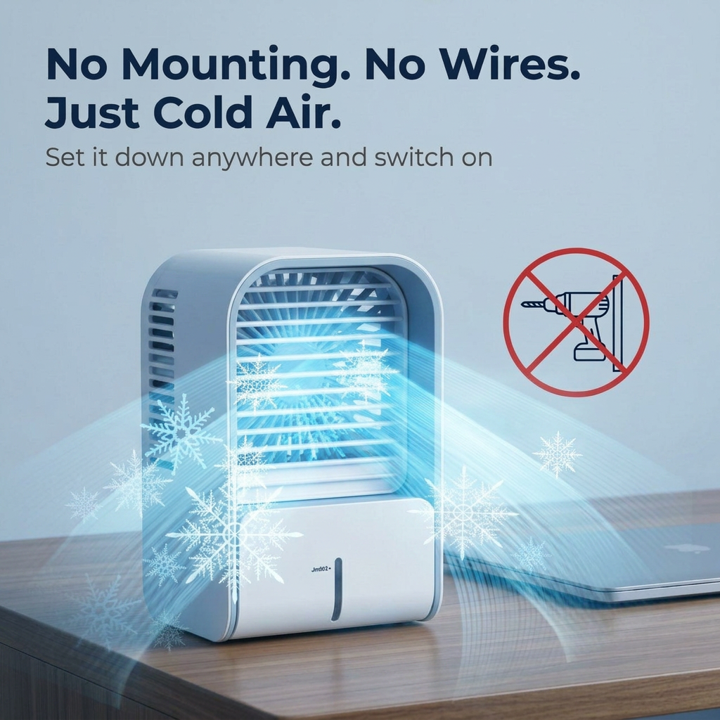 FrostCooler — no mounting, no wires, just cold air